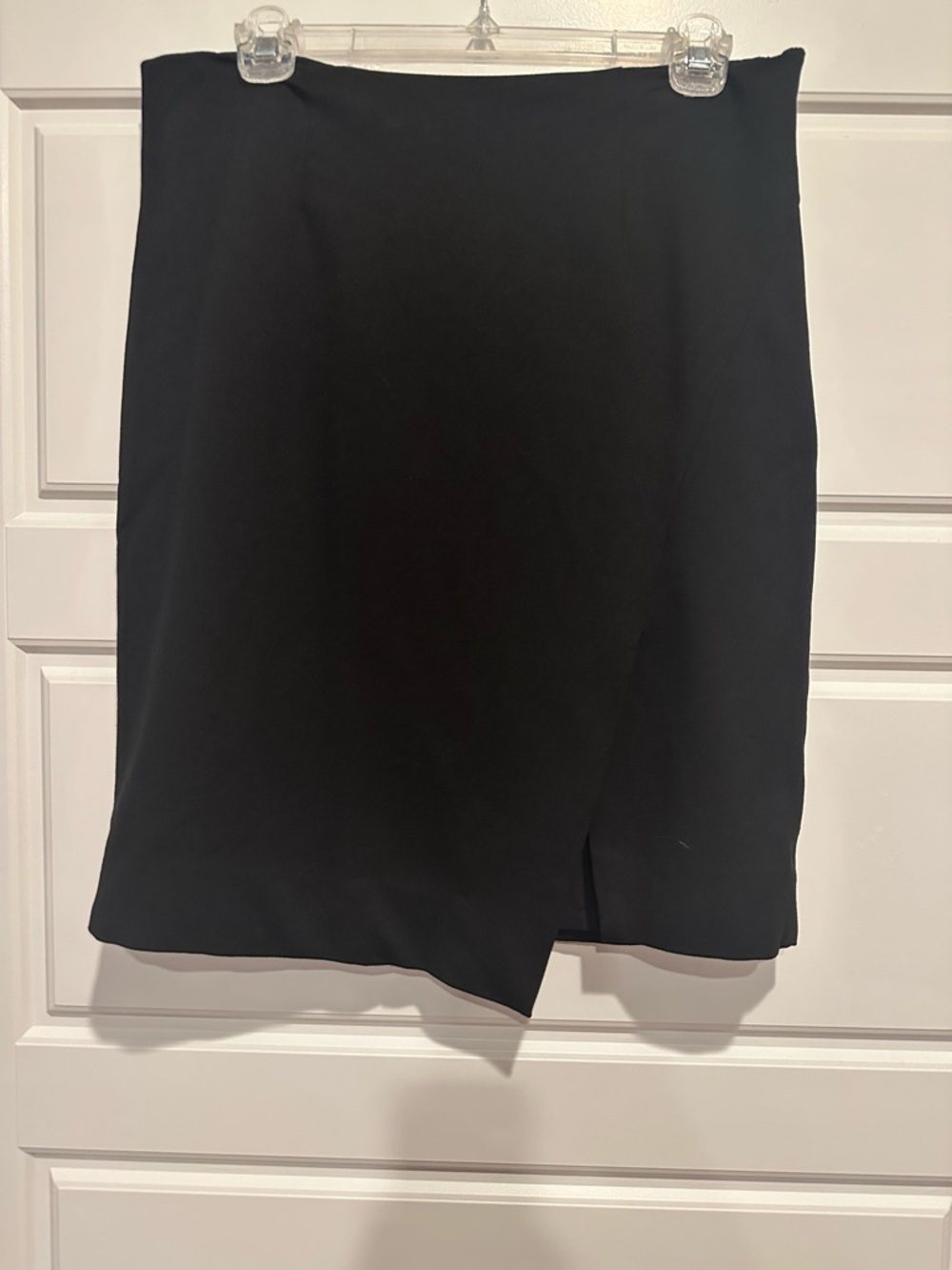 White House Black Market Black Asymmetrical Pencil Skirt